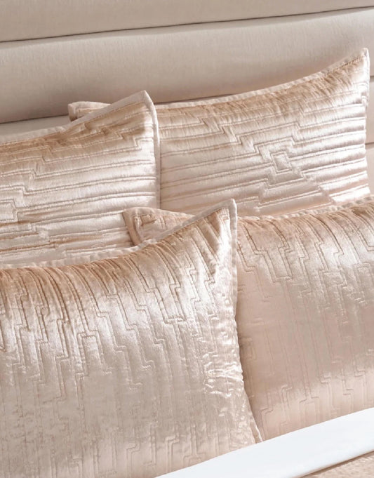 SET DE DUVET GLAM VELVET BLUSH - KING SIZE