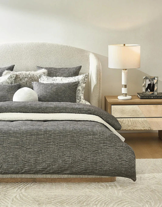 SET DE DUVET SAHARA CHARCOAL - KING SIZE