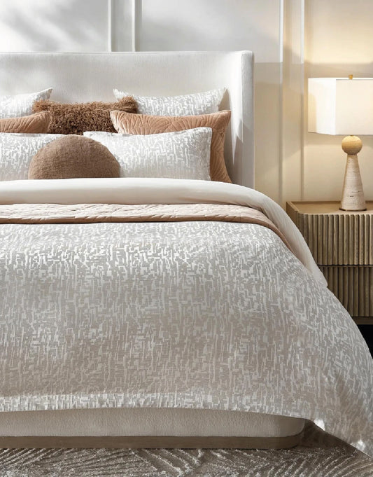 SET DE DUVET PODVA ENBROIDERD PEARL/IVORY - KING SIZE